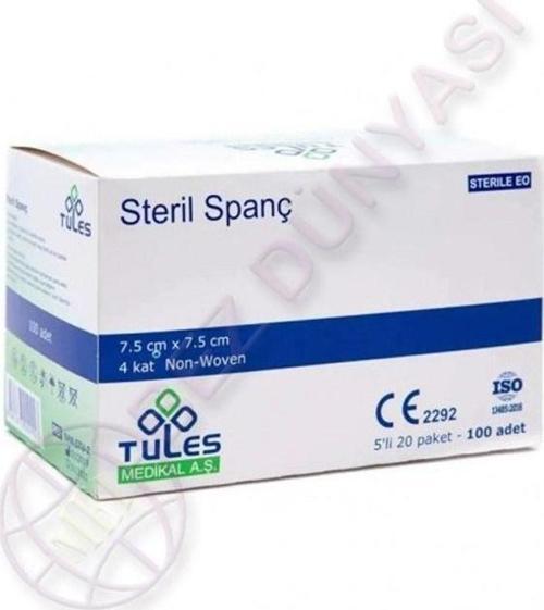  TULES SPANC 7,5*7,50 100*5 PAKET