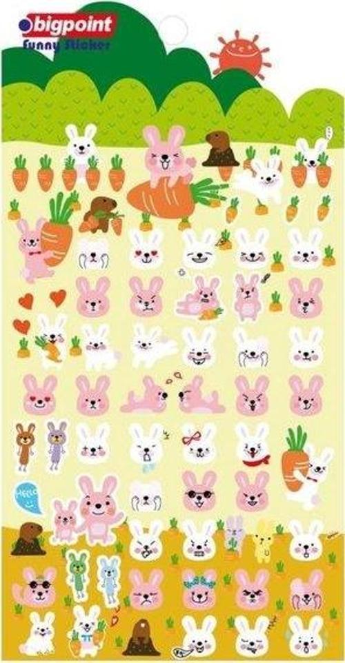 851-35 Sticker Sevimli Tavşanlar
