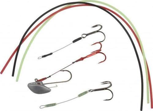 Rig Finesse Silicone Tube. Red. Black. Glow 1.4 mm 3x30 cm