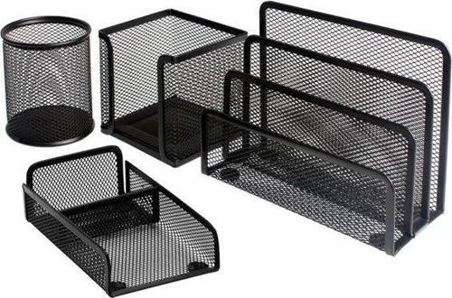 404-95 Metal Perfore 4'lü Set Siyah