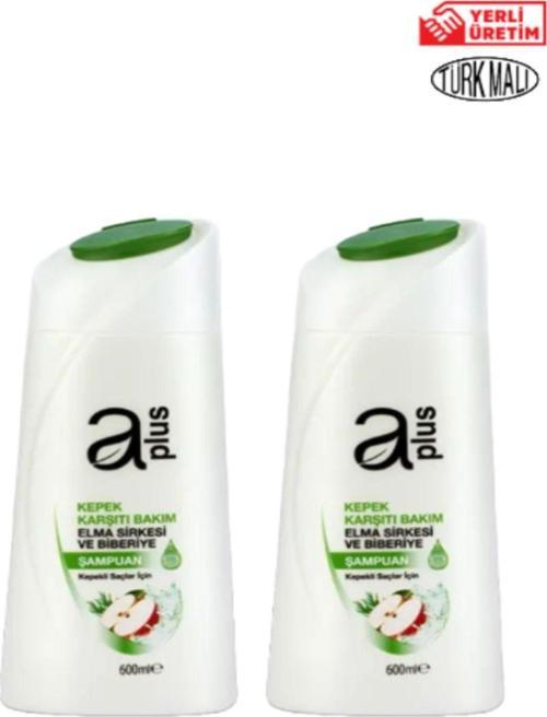 Şampuan Aplus 600 *2 Ml Elma Sirkeli & Biberiyeli Kepekli Saçlar Için