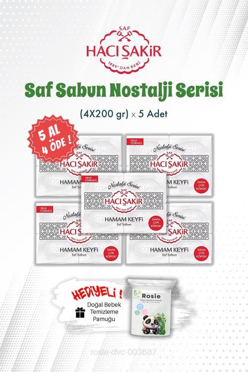 5 AL 4 ÖDE Hamam Keyfi Saf Sabun Nostalji Serisi 4'lü 200 gr ve ROSIE