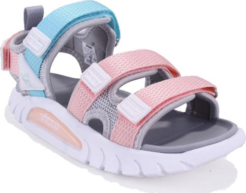 Cube 332F25Y212 Gri Pembe Ortopedik Günlük Kız Çocuk Spor Sandalet