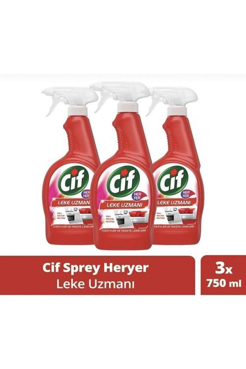 Sprey Yüzey Ve Kumaş Lekeleri Için Leke Uzmanı 750 Ml X 3 Adet