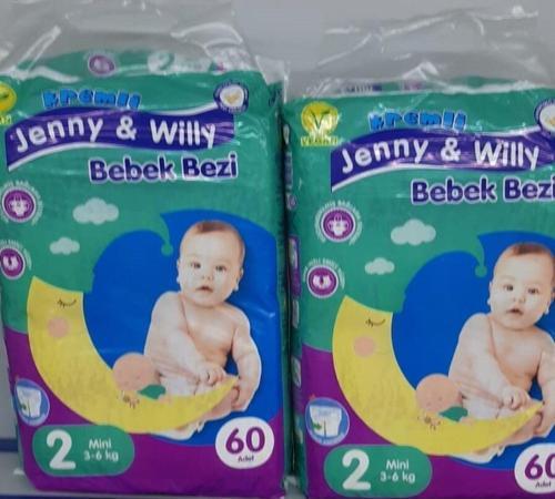 Bebek Bezi Jenny & Will 3-6 Kg (60*2) 120 Adet Mini