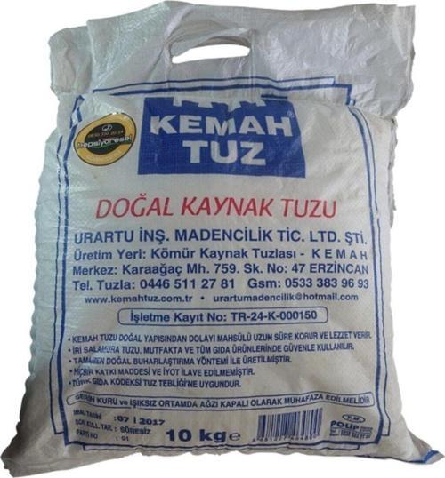 Erzincan Kemah Doğal Kaynak Tuzu 10 Kg