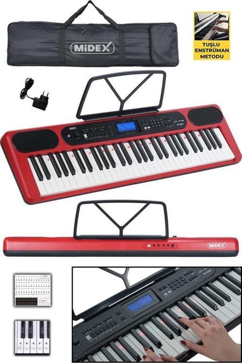 PS-5200RD Pro Org 61 LED Işıklı Tuş Hassasiyetli Bluetooth Midi