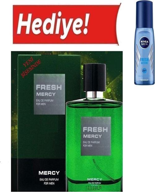 Fresh Eau De Parfüm Orjinal Kutulu 50 Ml Edp Erkek Parfüm + (75 Ml Nivea Men Deodorant Hediye)