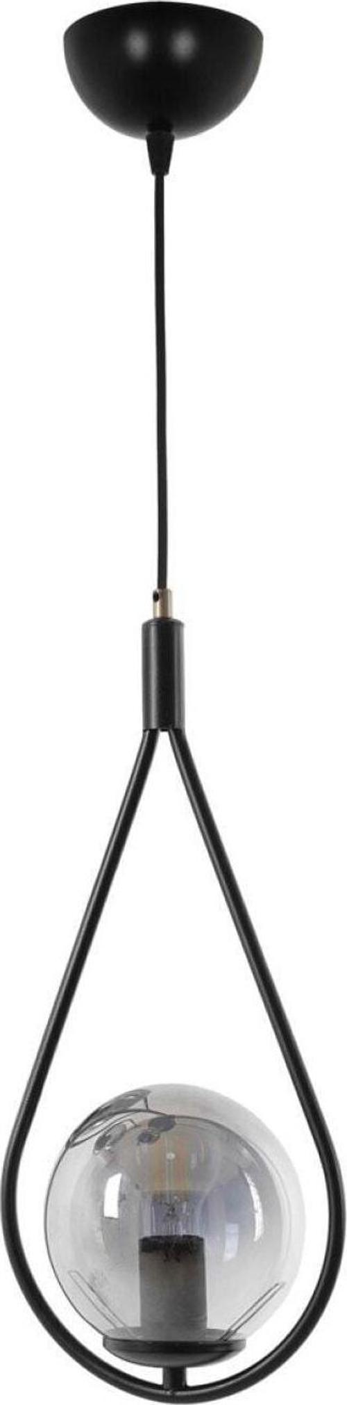 Damla Tekli Füme Camlı Siyah Sarkıt