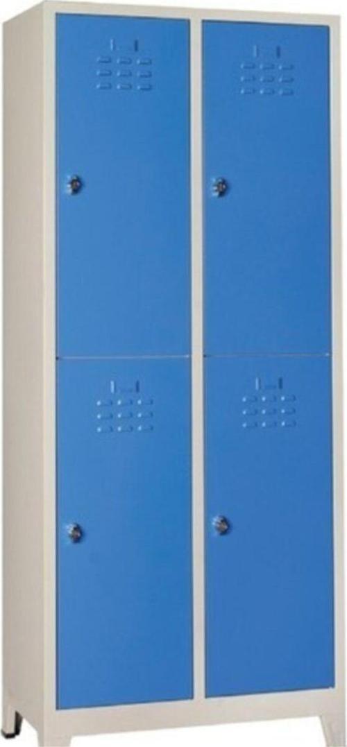 Mavi 4'lü Soyunma Dolabı 67x200x37 cm