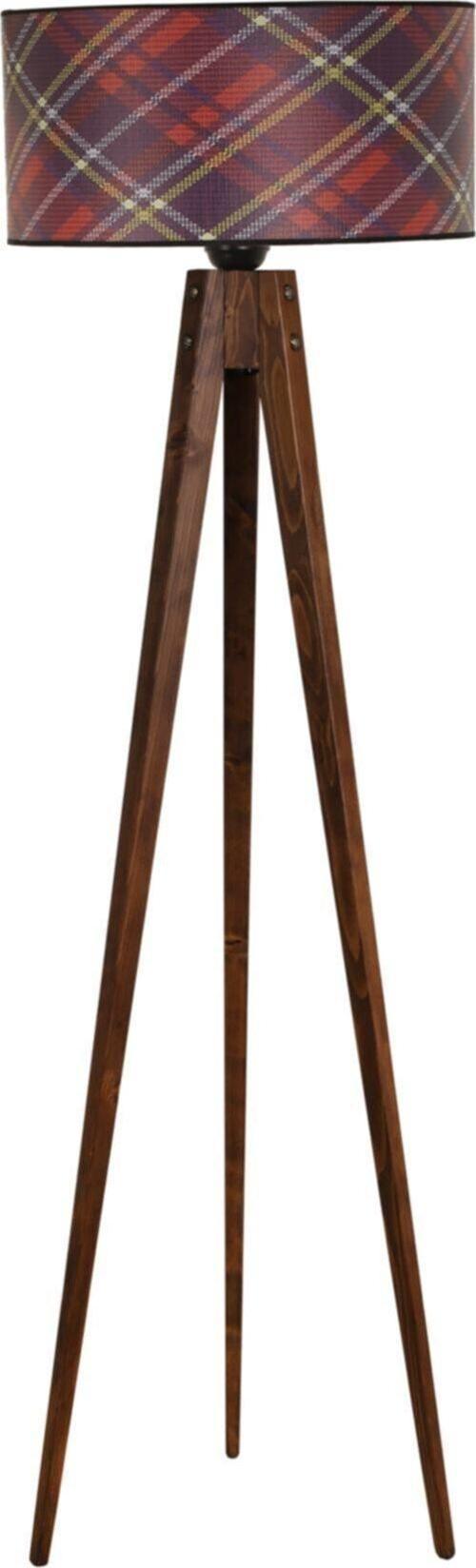 Tripod Ceviz Lambader Silindir 03 Abajurlu