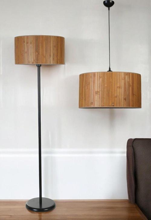 Bambu 01 Avize Lambader 2 Li Set