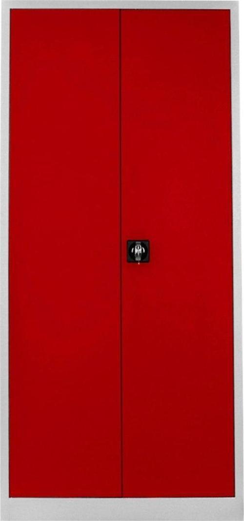 Temizlik Dolabı Gri Kırmızı 92x198x40 cm