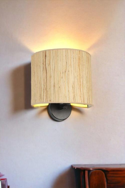 Bambu 010 Abajurlu Oval Aplik