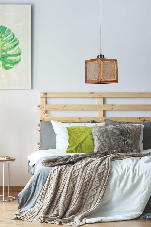 Kumsal Tekli Ceviz Hasır Sarkıt