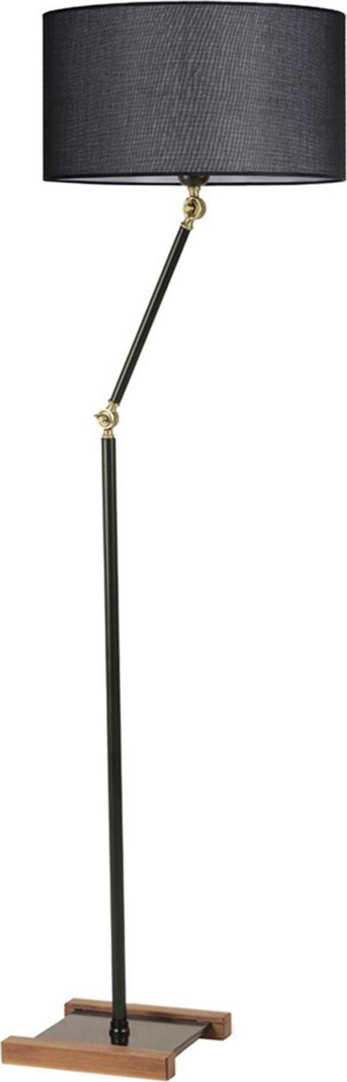 Milas Siyah Lambader Silindir Hasır Siyah Abajurlu