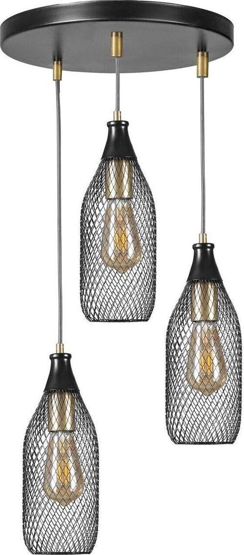 Rio 3 Lü Tepsili Siyah Sarkıt