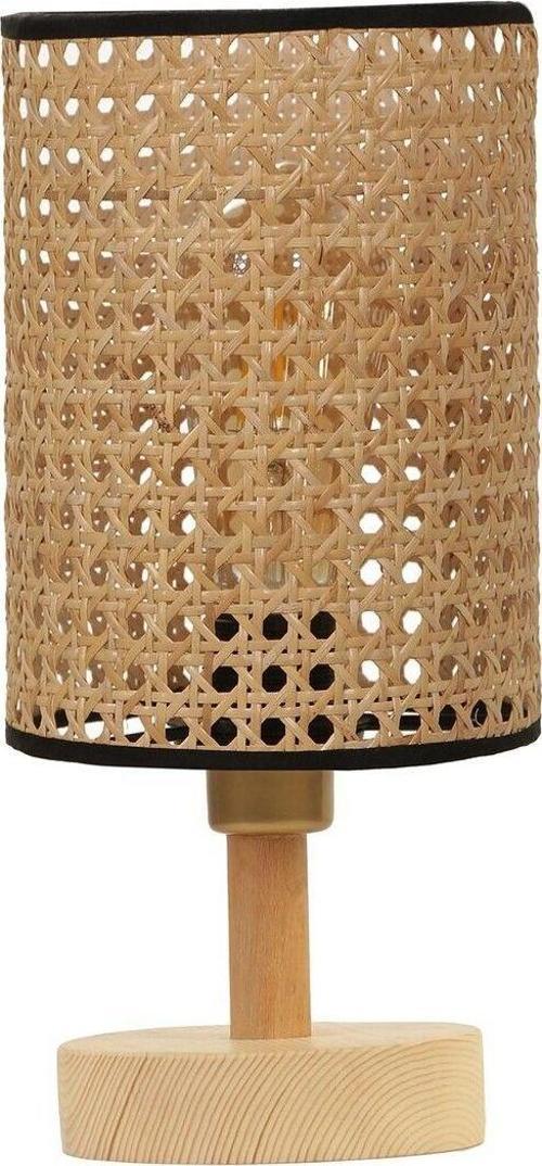 Anka Naturel Rattan Abajurlu Masa Lambası