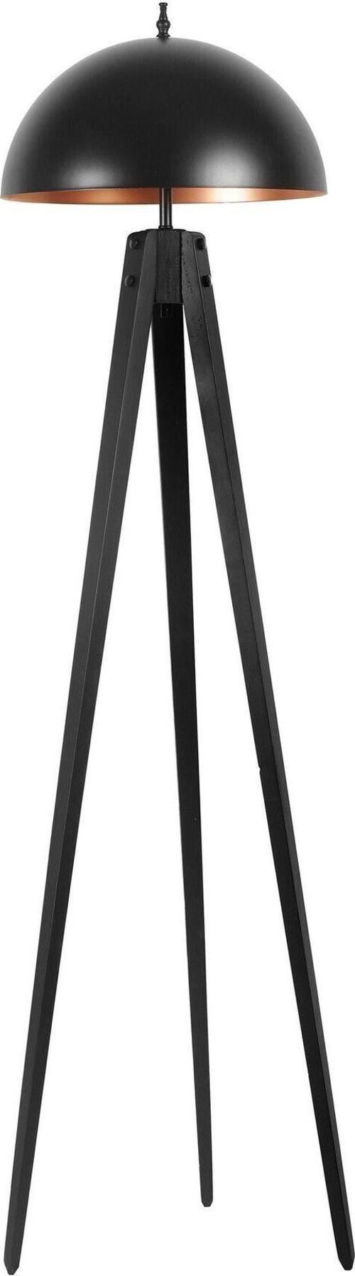 Tripod Siyah Büyük Retro Başlıklı Lambader