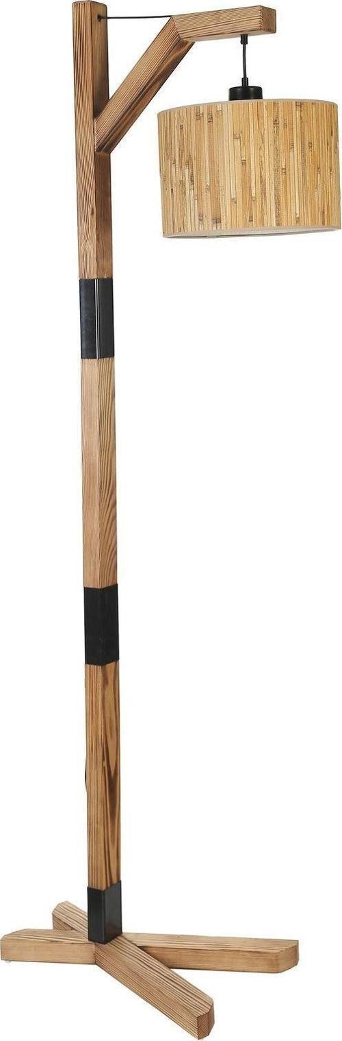 Yeni Liza Yanık Lambader Silindir Bambu 07 Abajurlu