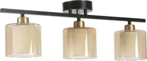 Yeni Nomi 3 Lü Siyah Bal Camlı Avize