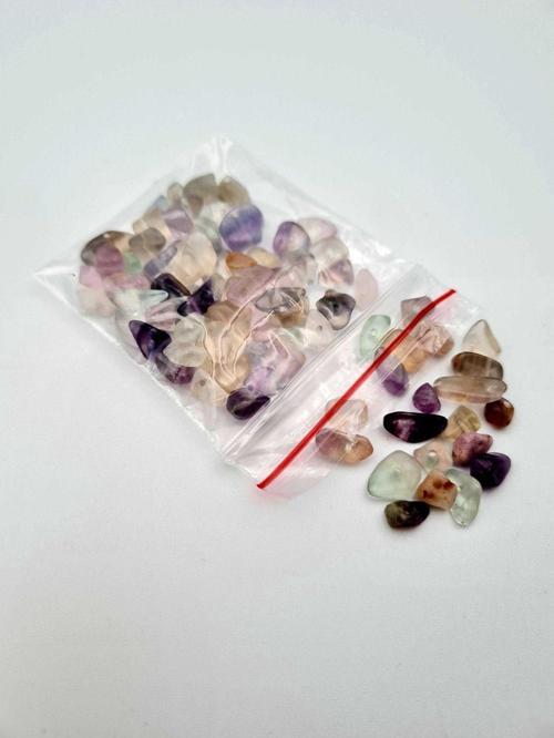 Sertifikalı Florit Kırık Doğal Taş - 20 gr Delikli
