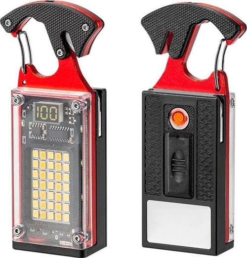 Anahtarlık Kamp Lambası,Elektronik Ateşleyici,Emmiyet Kemer Kesici,Çok Fonksiyonlu Fener,Tornavida