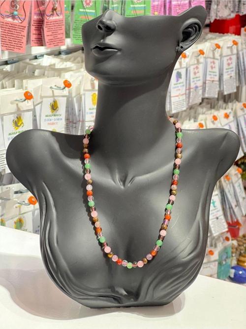 Sertifikalı Doğal Taş 7 Çakra Tasarım Kolye