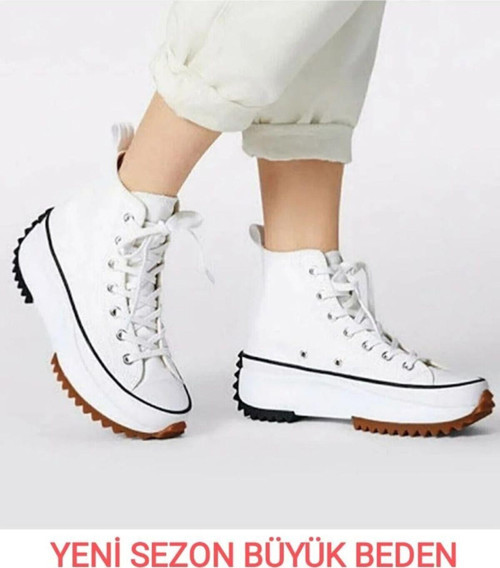 Snaker Run Star Spor Ayakkabı Beyaz Unisex Spor Günlük Yürüyüş Ayakkabı 44