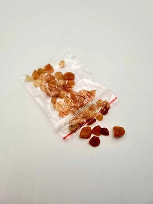 Sertifikalı Kalsit Kırık Doğal Taş - 10 gr Delikli Doğal Taş