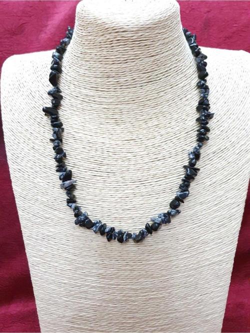 Sertifikalı Obsidyen Taşı Doğal Taş Kolye