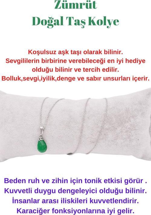 Zümrüt Doğal Taş Kolye