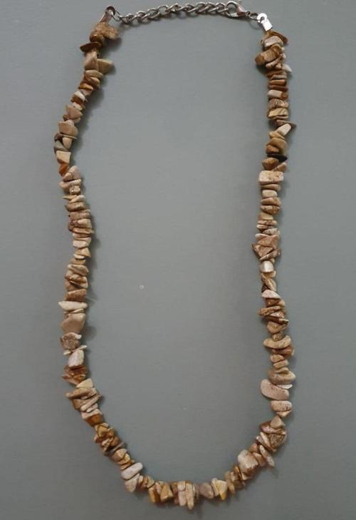 Unisex Jasper Doğal Taş Kırıktaş Kolye