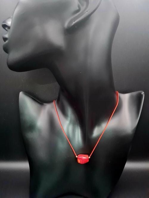 Sertifikalı Mercan Doğal Taş Kolye Özel Tasarım