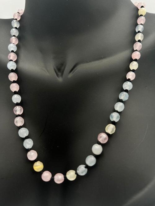 Sertifikalı Doğal Taş Morganit Taşı Kolye Aaa Kalite 6mm