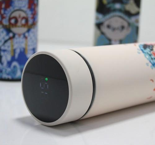 Büro Ev Ofis Yazlık Kamp için 450ML Paslanmaz Çelik Dijital Göstergeli Termos