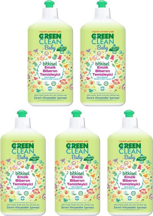 Baby Organik Portakal Yağlı Bitkisel Emzik Biberon Temizleyici 500 Ml 5'li