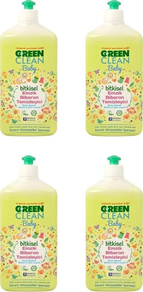 Organik Portakal Yağlı Baby Biberon Emzik Temizleyici 500 ml 4'lü Set