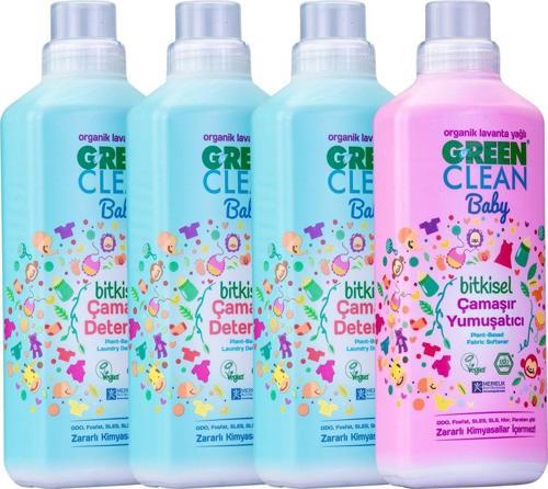 Baby Deterjan 1 LT 3 Adet + Baby Yumuşatıcı 1 Lt