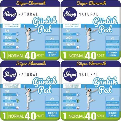 Natural Günlük Ped Normal 160 Adet Süper Ekonomik