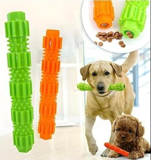 Büro Ev Evcil Hayvanı için Mama Hazneli Mini Köpek Isırma Oyuncağı