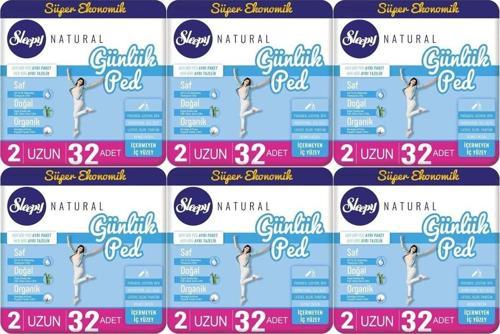 Natural Günlük Ped Uzun 192 Adet Süper Ekonomik