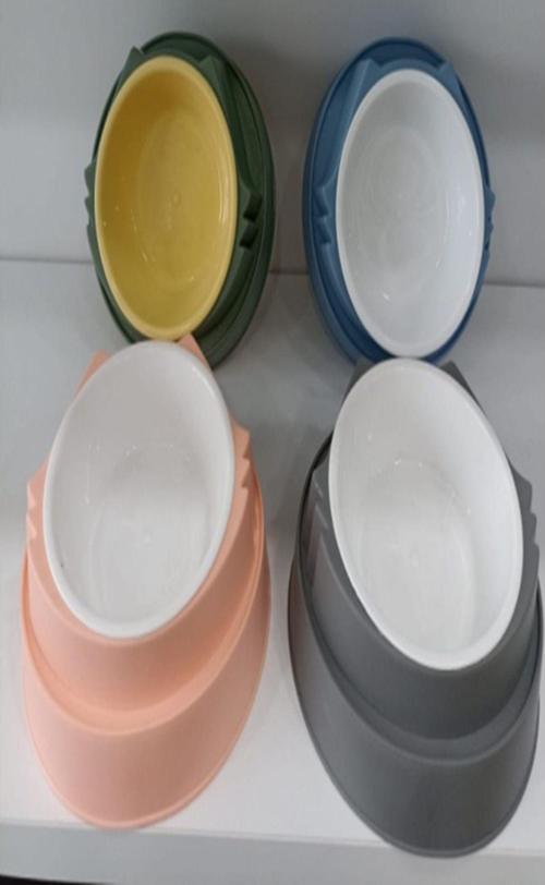 Lüx Plastik Tekli Kulaklı Mama Kabı