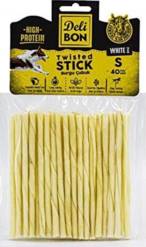 Delibon Gerçek Deriden Ince Burgu Çubuk, Thınx40Pcs., Beyaz