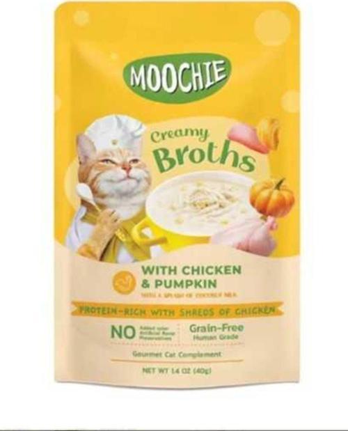Moochıe Kedi Ödülü Çorbası Tavuk Balkabağı 40 Gr Premium Kaliteli Lezzetli Soslu Çorba