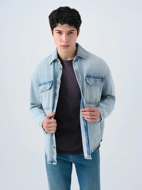 Alejo Lıght Wash Erkek Jean Gömlek LF2039699
