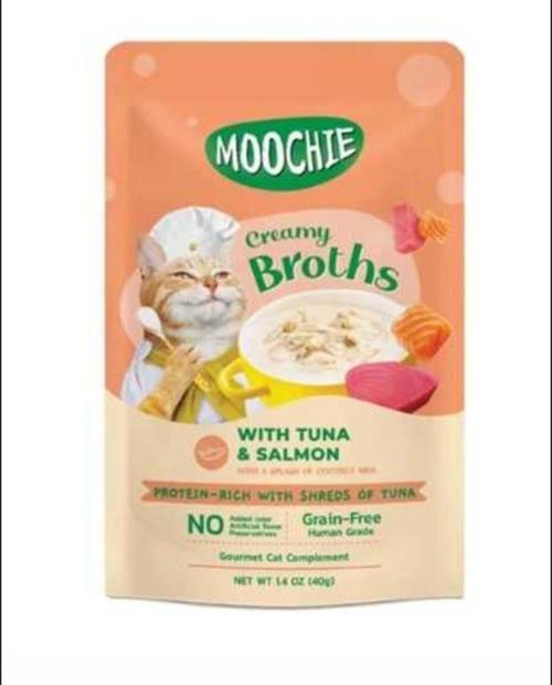 Moochıe Petlove Kedi Ödülü Çorbası Ton Balığı Somon 40 Gr Premium Kaliteli Lezzetli Soslu Çorba