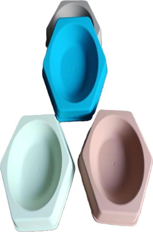 Altıgen Plastik Tekli Mama Kabı 22Cm