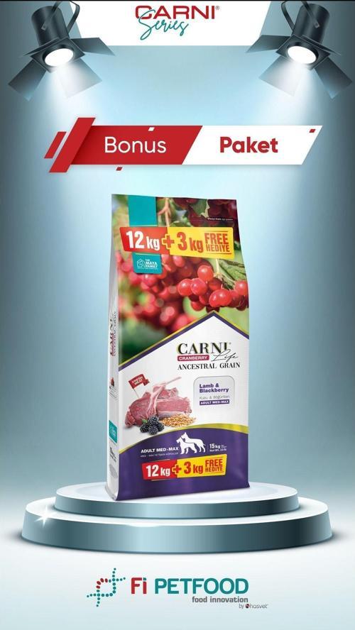 Carnilife Medium Maxi Adult 12+3Kg Yeni Avantajli Paket Köpek Mam