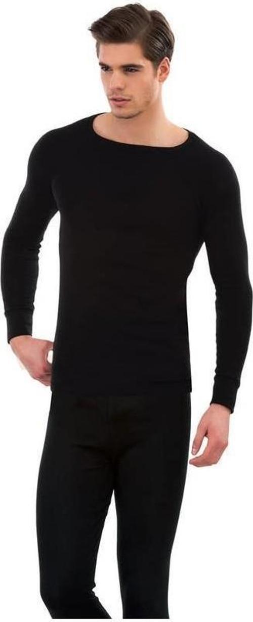 Erkek Termal Takım Alt Üst Kışlık İçlik Siyah